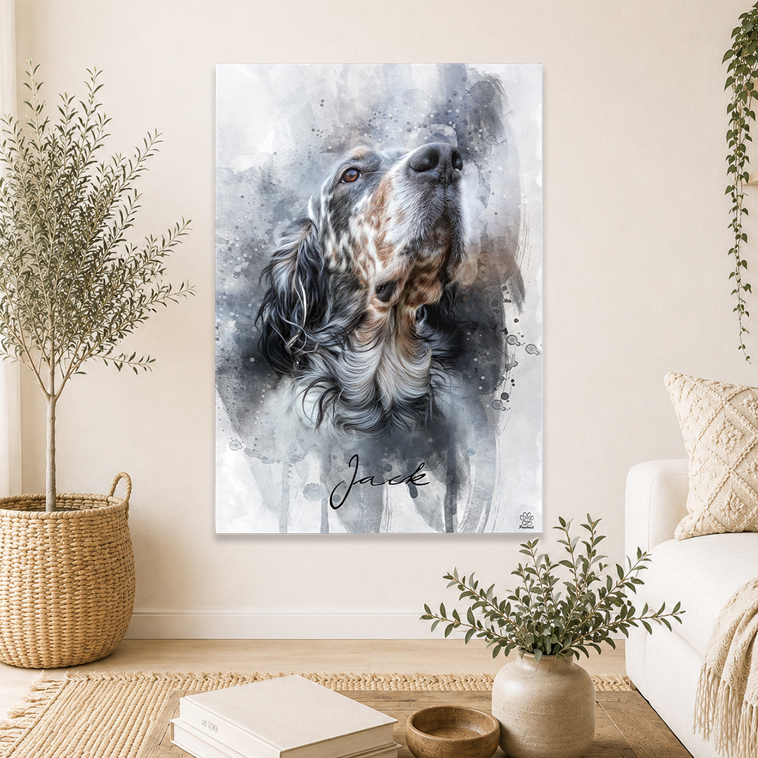 Wasserfarben Pawtrait