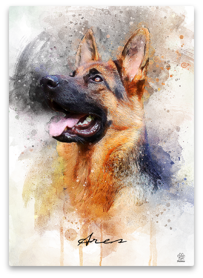 Wasserfarben Pawtrait (Copy)
